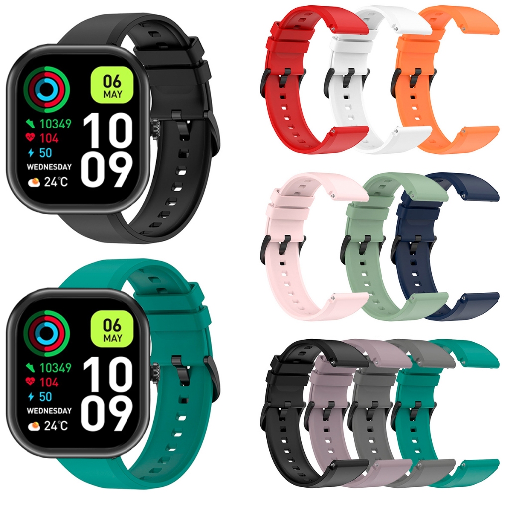 Pulseira 22mm Compativel Com Zeblaze Gts 3 PRO de Silicone ajustavel Macia
