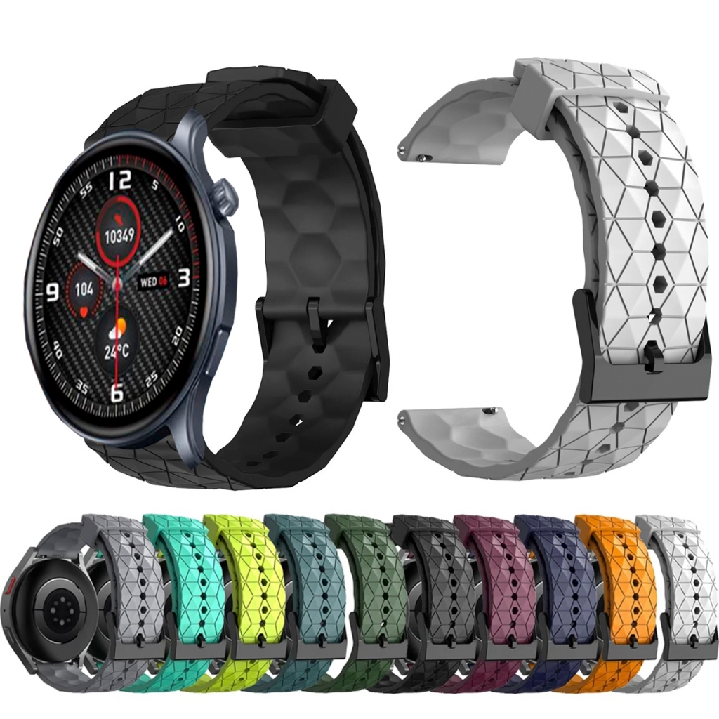 Pulseira 22mm de silicone GEOMETRICA para Smartwatch Zeblaze Btalk 3 Pro