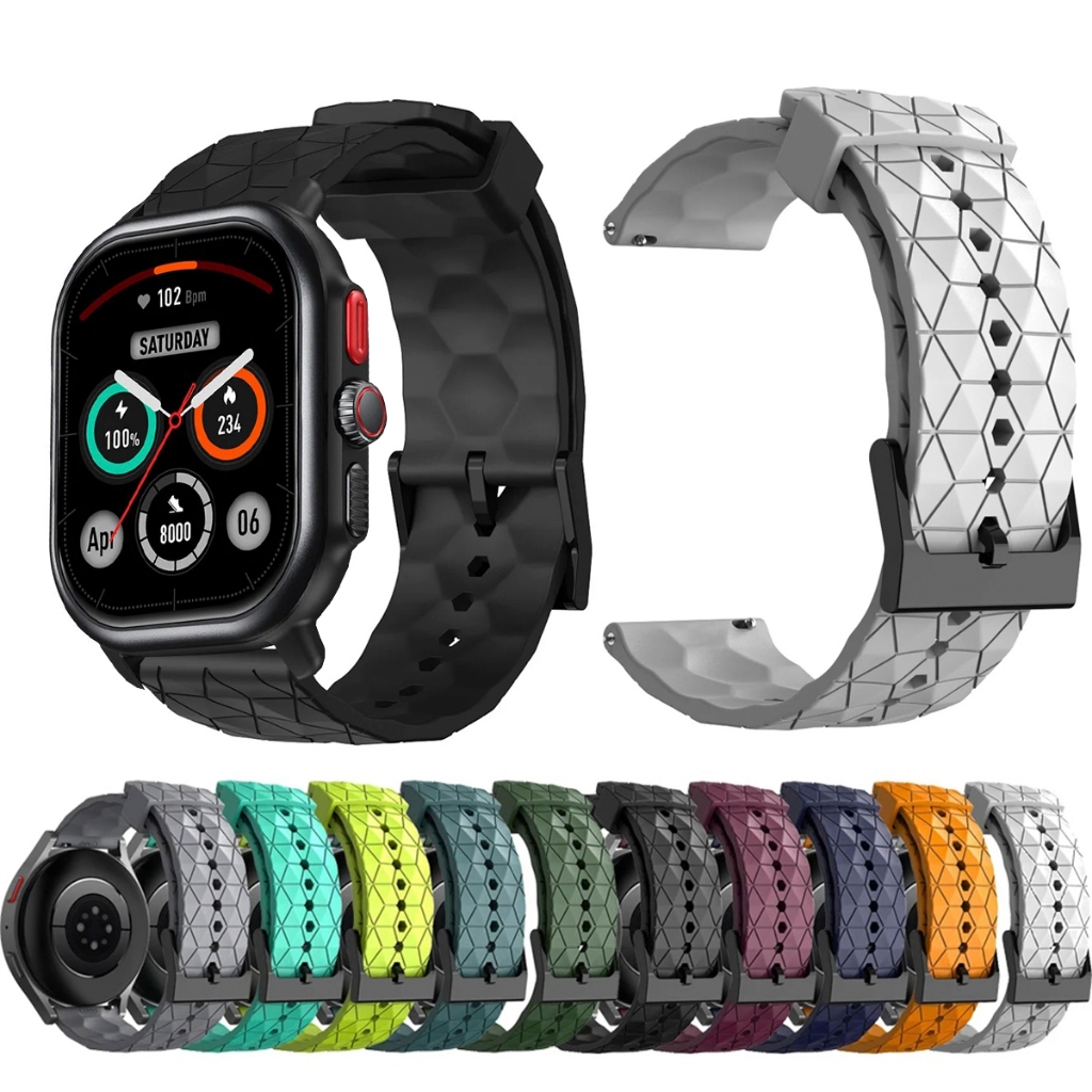 Pulseira 22mm de silicone GEOMETRICA para Smartwatch Zeblaze Beyond 3 Pro