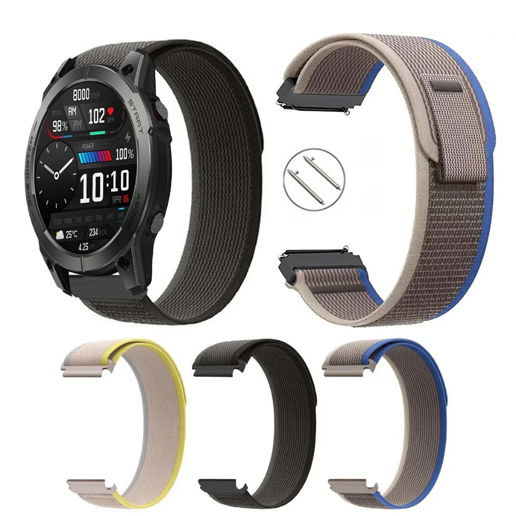 Pulseira 22mm Trail Loop de Nylon para Smartwatch Zeblaze Stratos 3 PRO de Engate Rapido