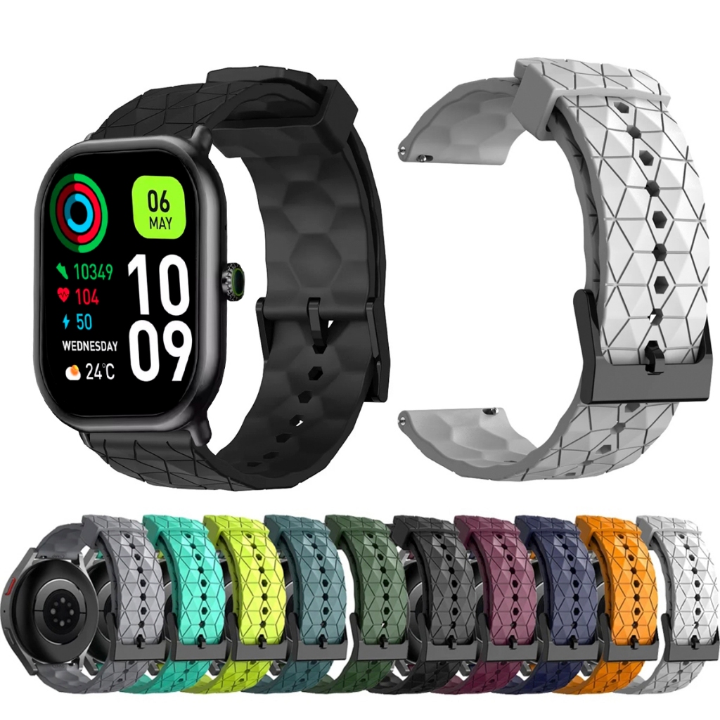Pulseira 22mm de silicone GEOMETRICA para Smartwatch Zeblaze Gts 3 Pro