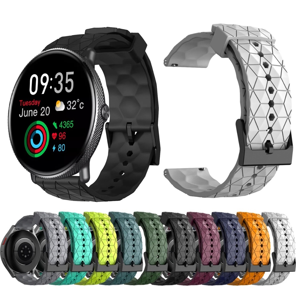 Pulseira 22mm de silicone GEOMETRICA para Smartwatch Zeblaze Gtr 3 Pro