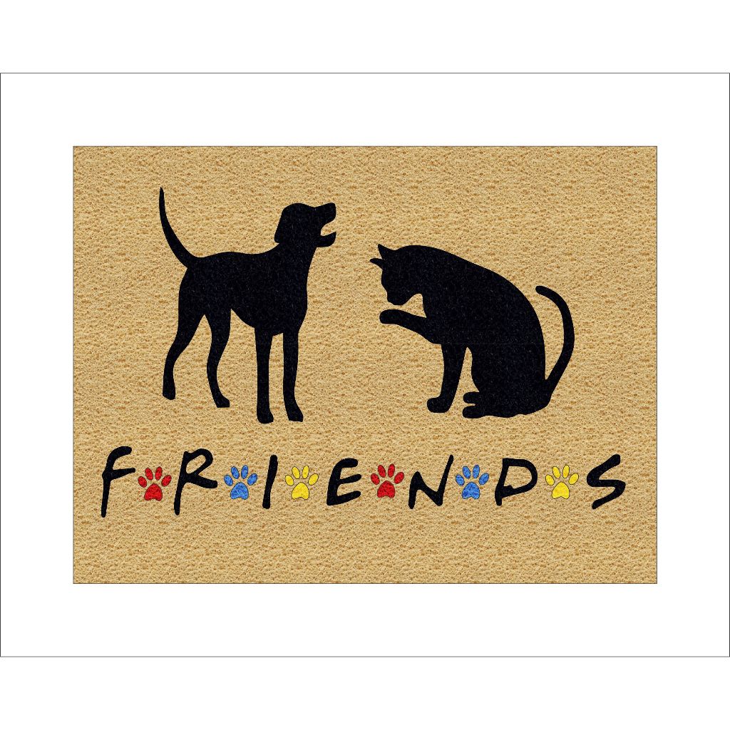 TAPETE CAPACHO DECORATIVO PETS FRIENDS