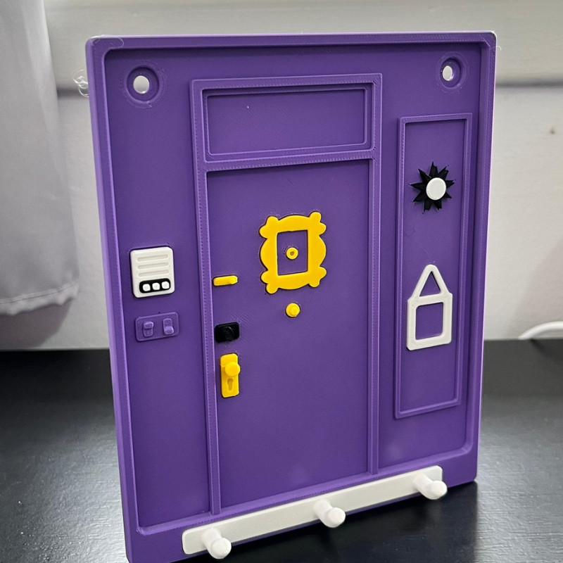 Porta Chave Parede Home FRIENDS SERIE Decorativo Multiuso Organizador Casa Sala Cabide Cabideiro