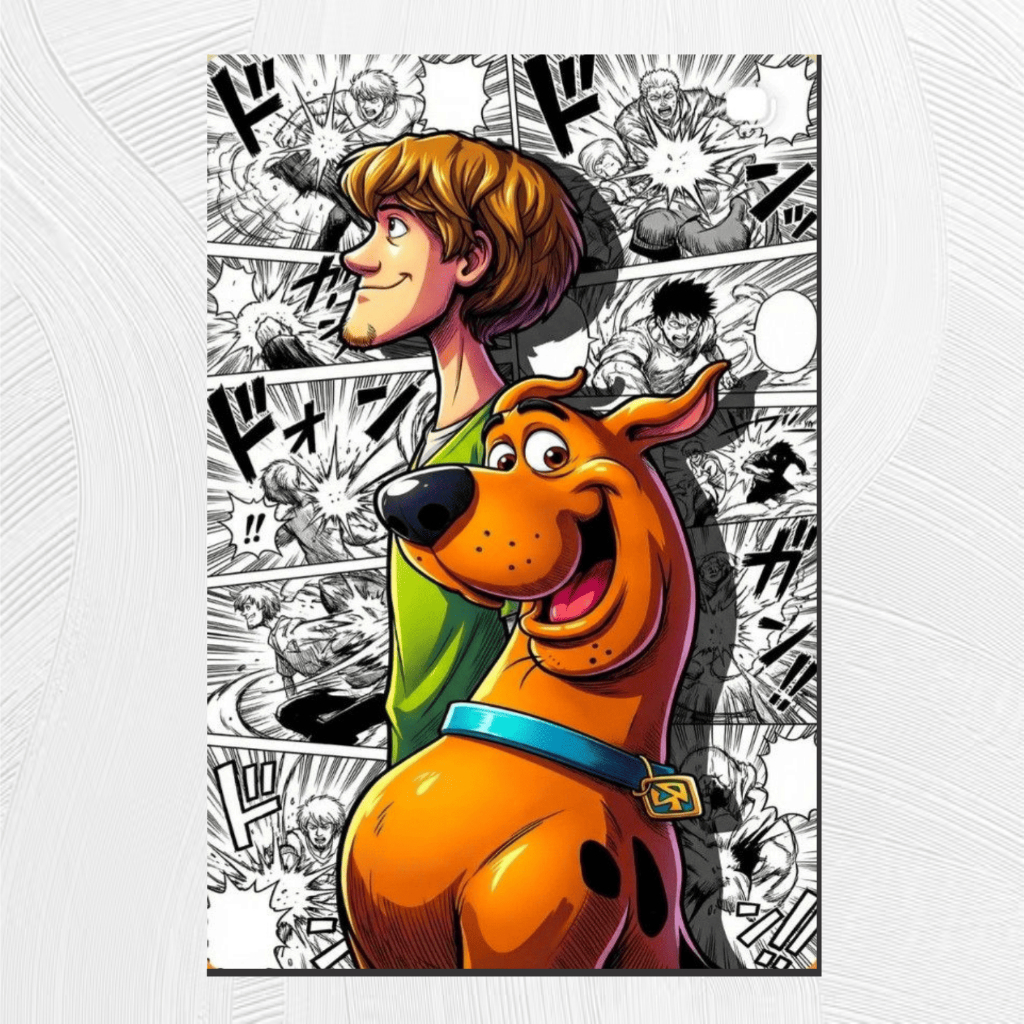 Placa Decorativa Scooby-Doo e Salsicha Friends Decoração de Parede - Placas Decorativas Divertido
