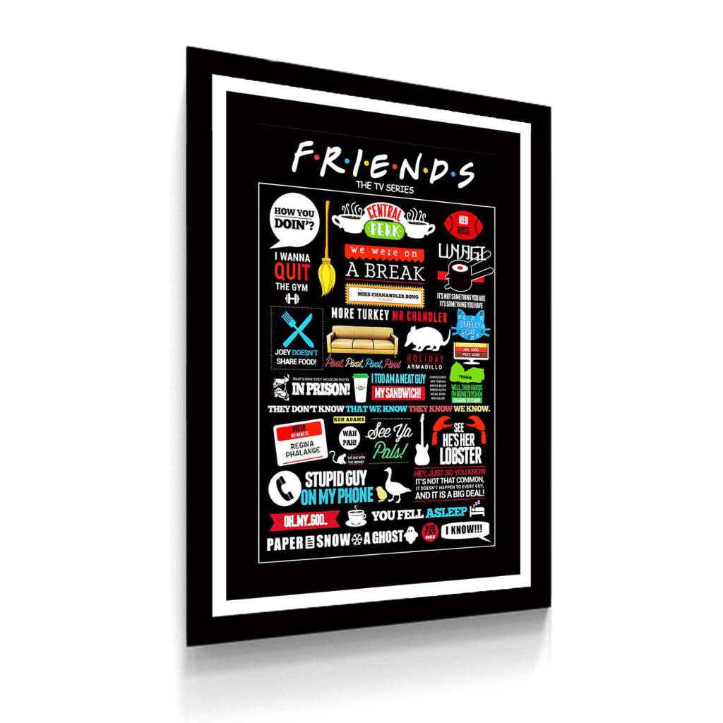 Quadro decorativo Friends 576 serie de TV Quadro Decorativo Serie Friends Quotes