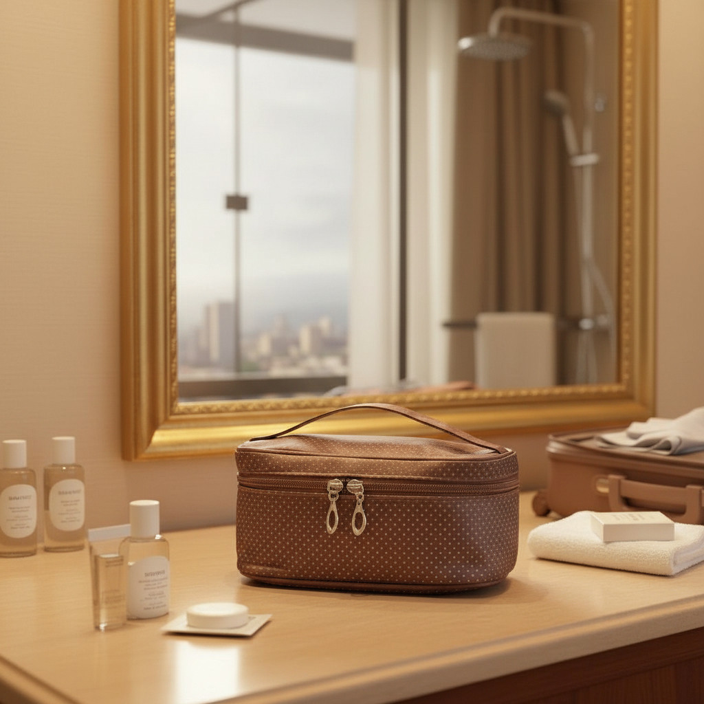 Necessaire Organizador Cosmético Maquiagem Feminino Para Via