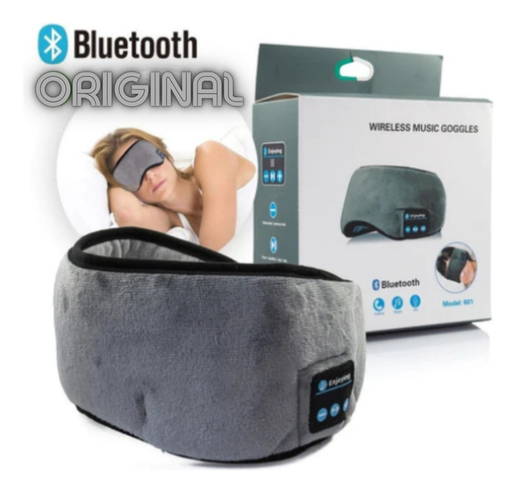 Máscara de Dormir e Meditar com Fone De Ouvido via Bluetooth