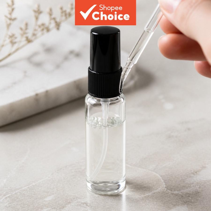 50 Peças 5ml Vidro Transparente Recarregável Mini Frascos De Spray De Perfume Tampa Preta Atomizadores De Tamanho De Via