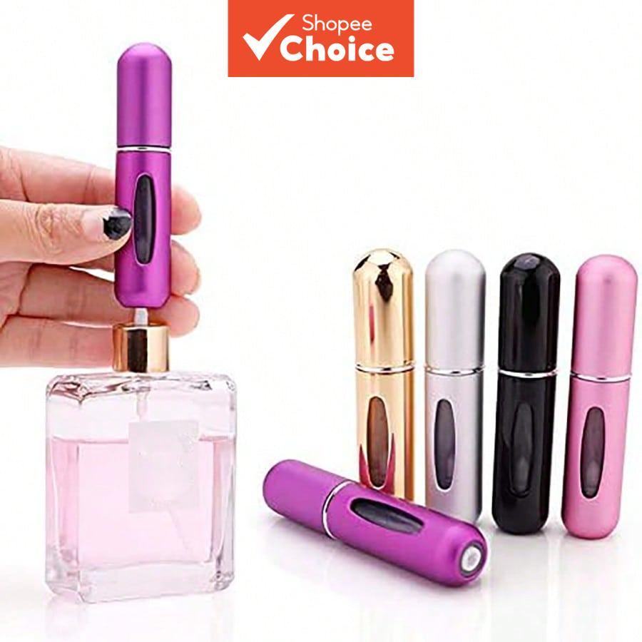 Conjunto Recarregável De Atomizador De Perfume , Mini Frascos De Spray , 4 Peças , À Prova De Vazamento , Tamanho De Via