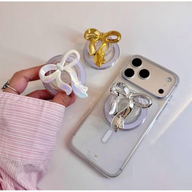PopSocket Laço Magnético Espelhado Luxo Suporte MagSafe Para Celular Android e iPhone universal