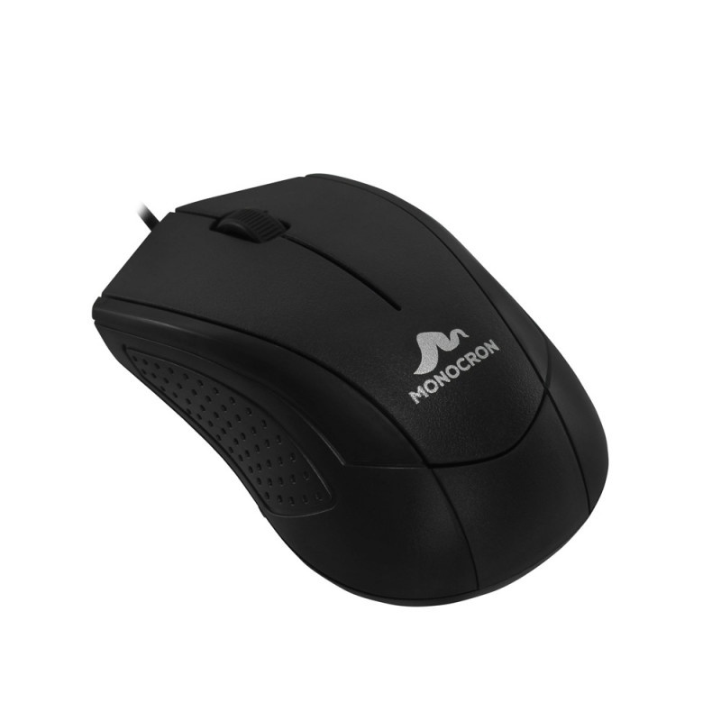 Mouse Com Fio MN232 Preto 1,5M/DPI 1000 Monocron