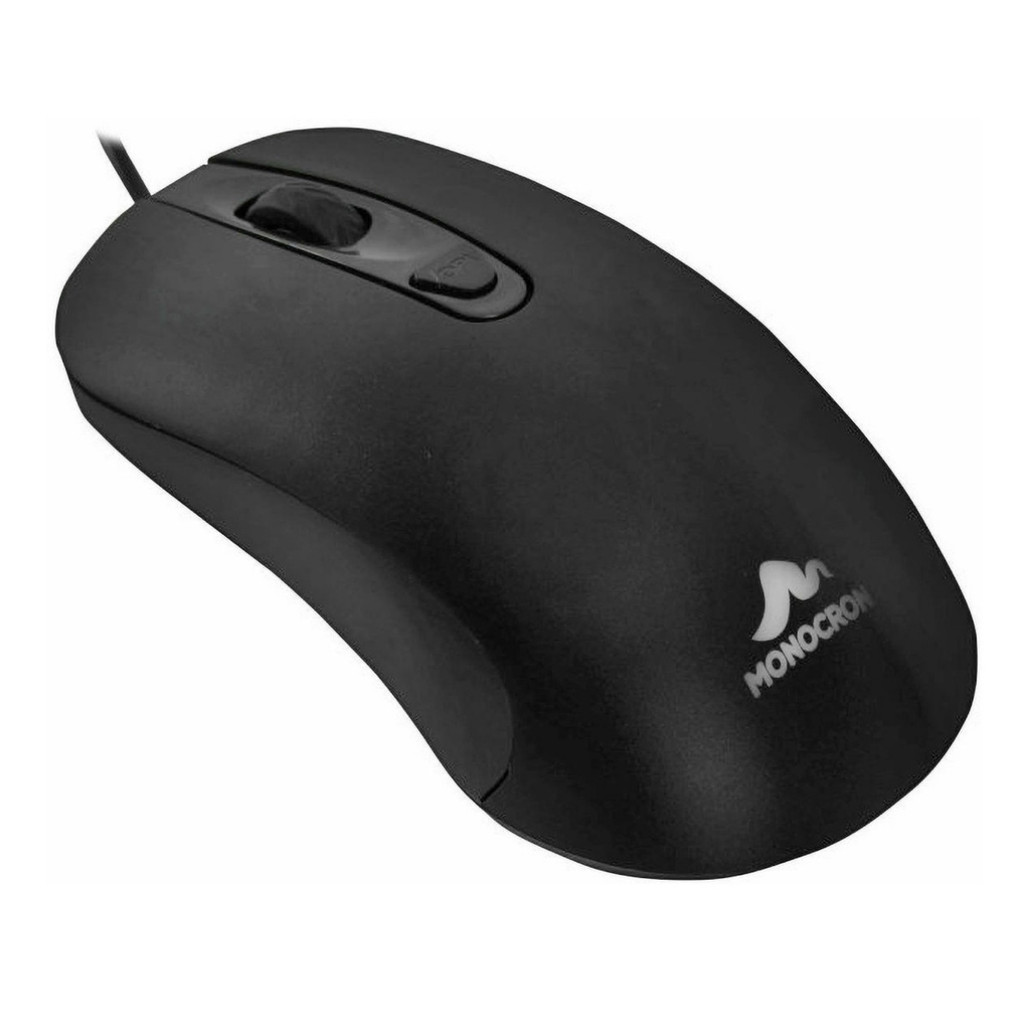 Mouse Óptico Com fio 1,5M Usb RGB Mn264-4d Preto Monocron
