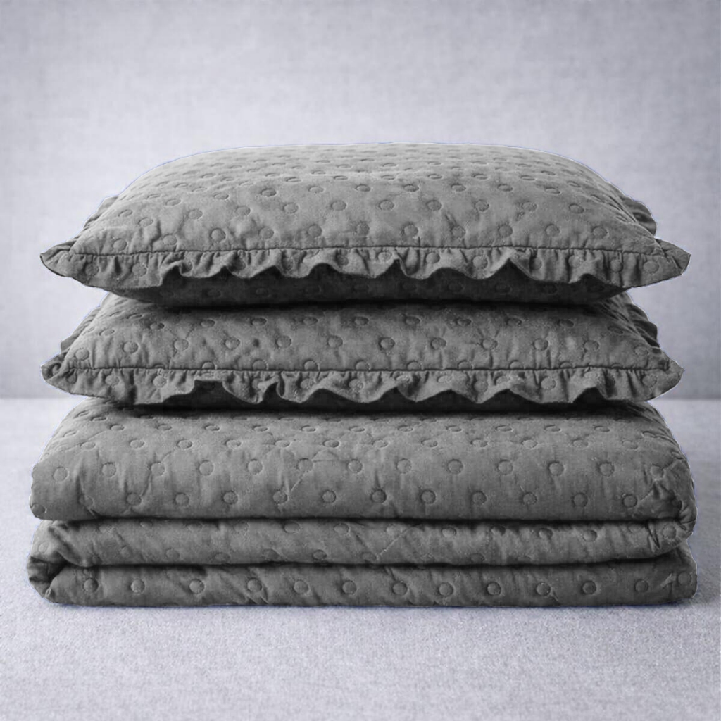 Cobre Leito Queen Matelado Balle 3 Peças Eurotextil Aveludado Premium com Porta Travesseiros