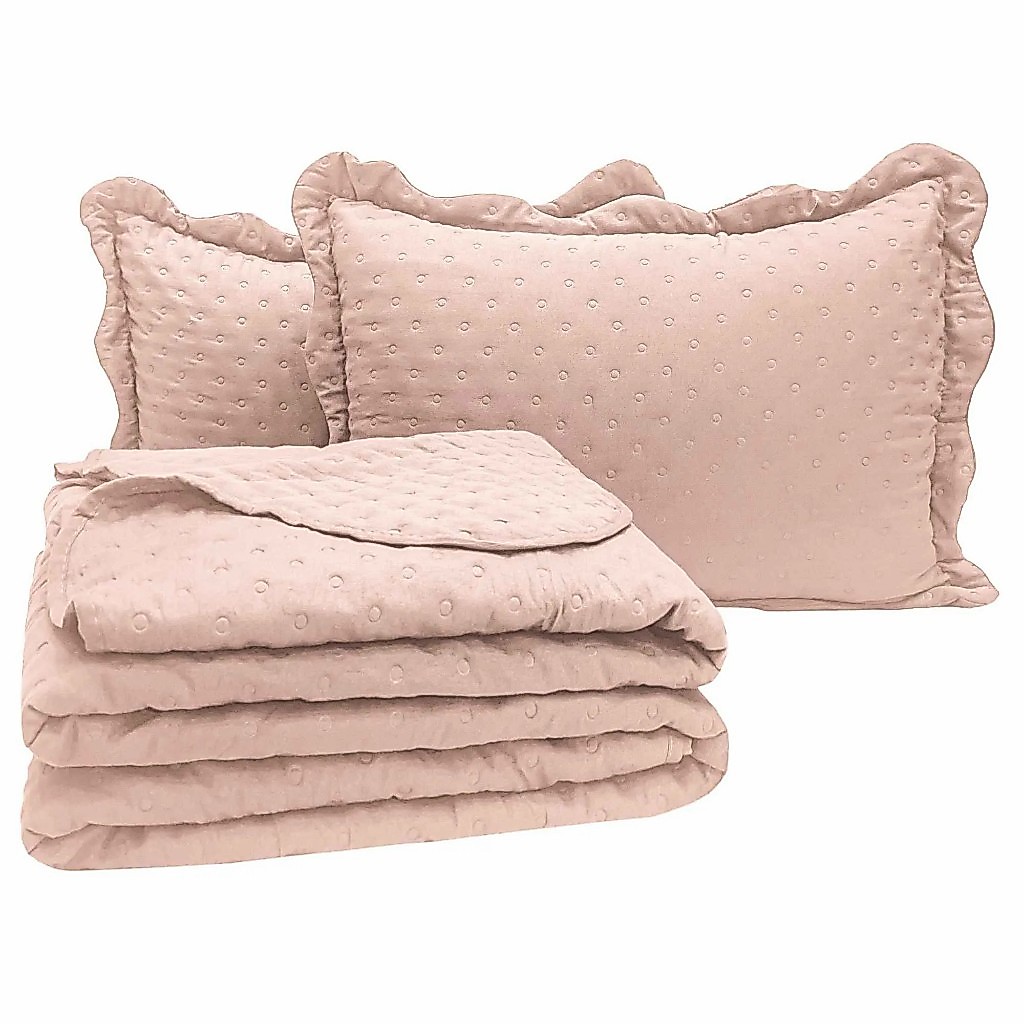 Enxoval Cobre Leito Balle + Porta Travesseiros 05 Peças– Conforto, Leveza e Charme