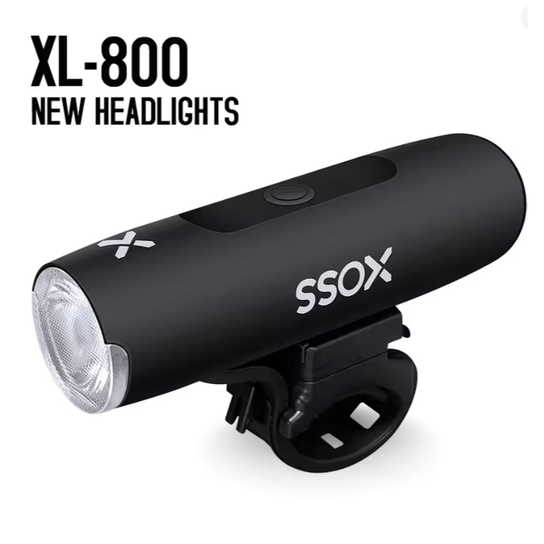 Lanterna Farol Led Bike Recarregável Xoss Xl 800 5 Modos Speed Mtb Cor Preto Profissional