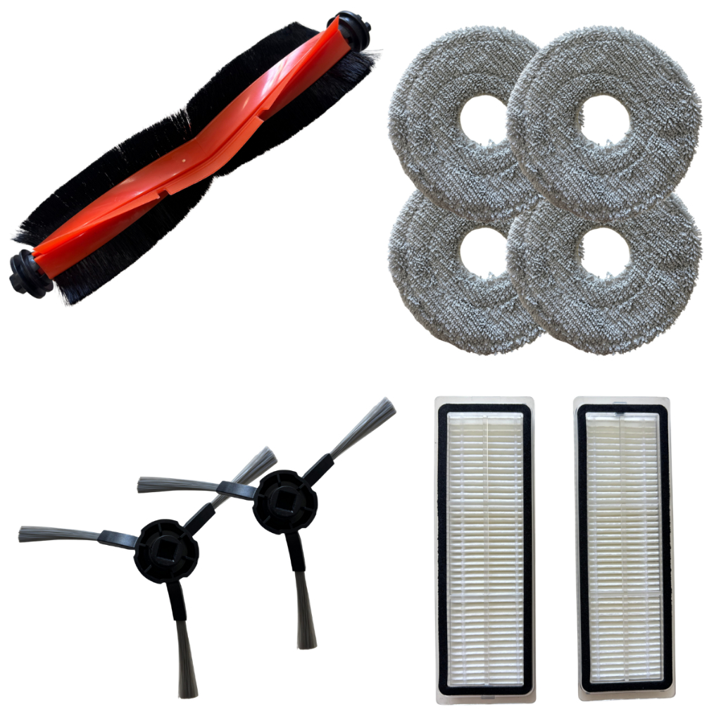 Kit Escova Mop Esfregão Filtro Para Aspirador Xiaomi S10 X10