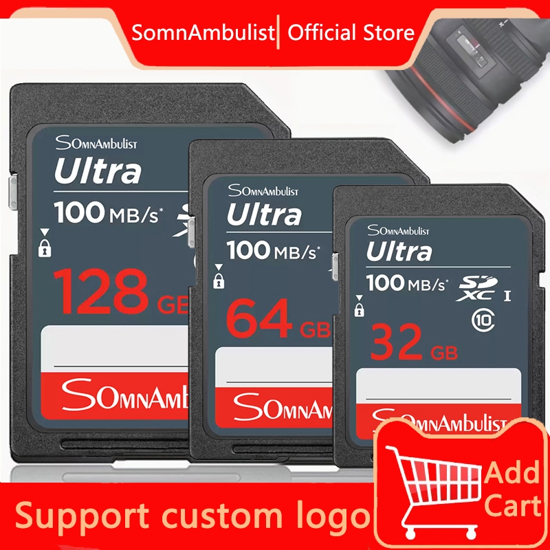Cartão de memória SD de alta velocidade Class10 16GB-128GB adequado para câmera 4K HD