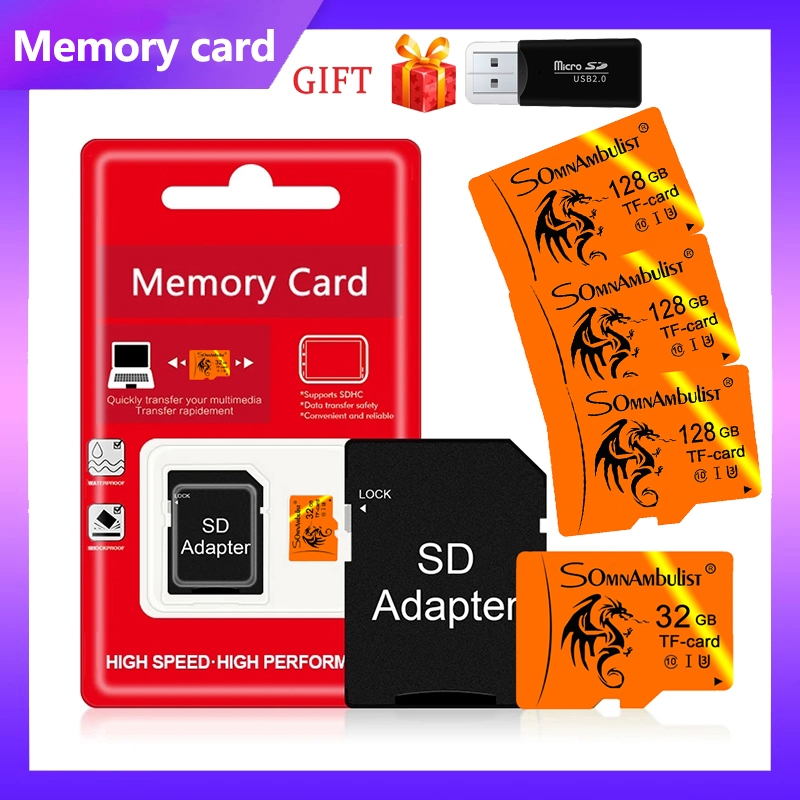 Cartão Micro SD Class10 Cartão TF de 1 GB-32 GB, adequado para câmeras, câmeras, etc.