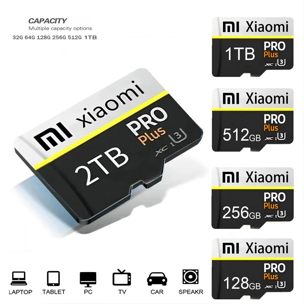 Cartão De Memória 2TB 1TB 512GB 256GB Class10 Mini TF U1 SD Para Telefones Celulares Dispositivos De Carro Computadores