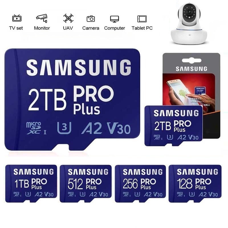 Cartão Micro SD De Alta Velocidade 128GB 256GB De Memória 512GB 1TB 2TB Class10 U3 TF