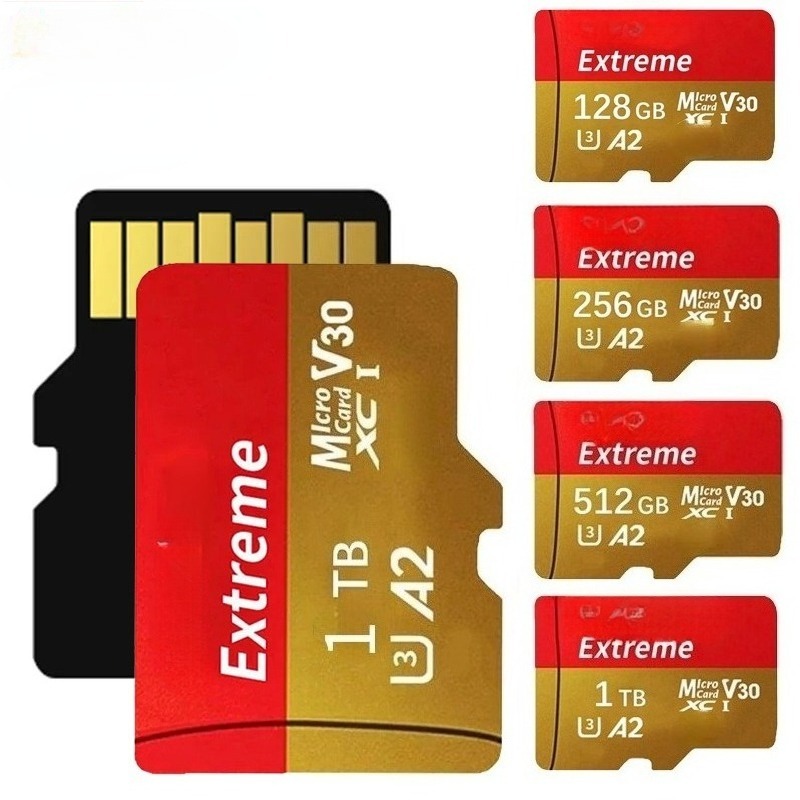 Cartão Micro SD Extremo 1TB 1024GB 512GB 256GB 128GB 64GB 32GB 16GB 8GB Class10 UHS-1 TF De Memória Flash