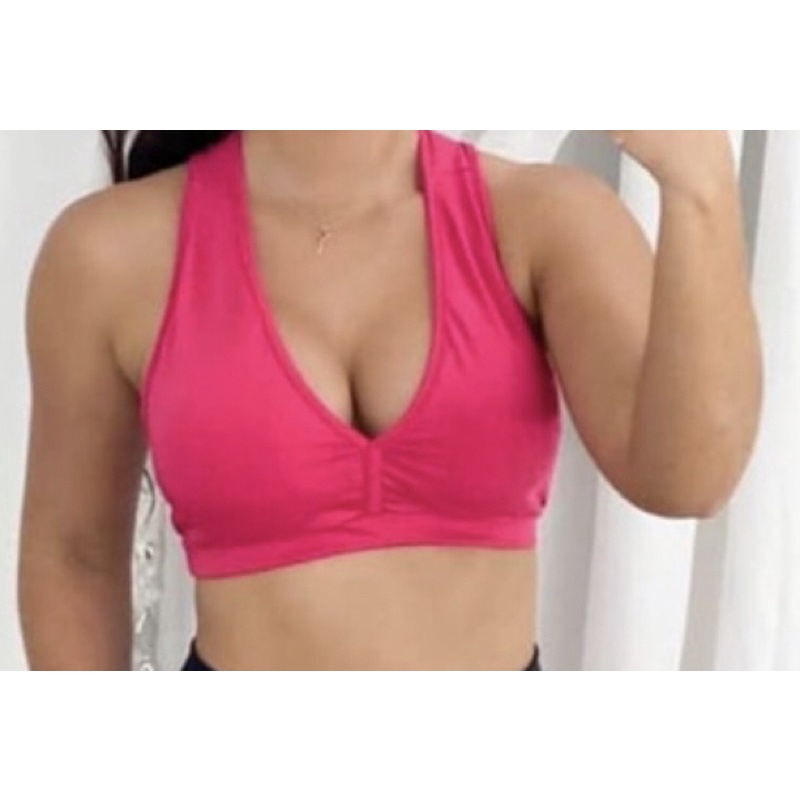 Top Academia Nadador Com Bojo Removível Rosa Branco Fúcsia Preto Cinza Azul Marinho Moda Fitness