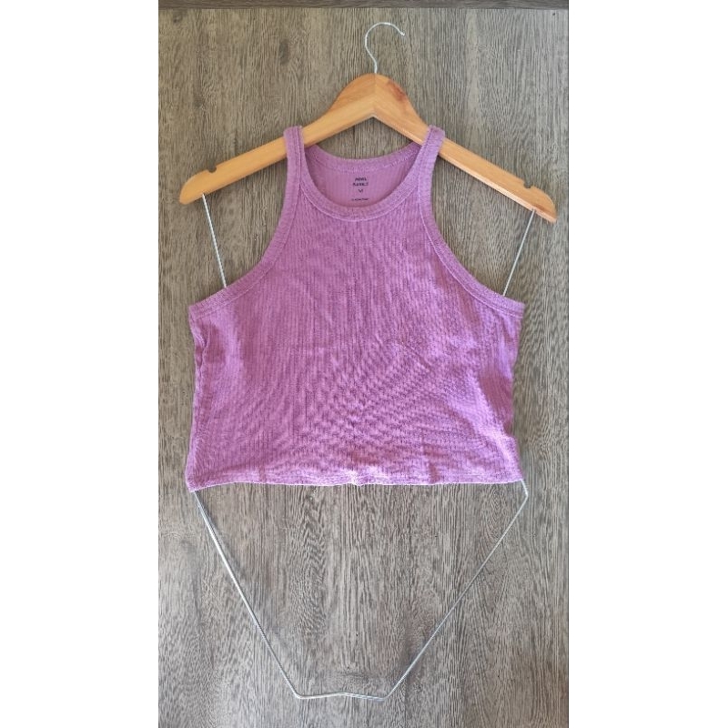 Regata Cropped Canelada Nadador – Rosa Orquídea Tam. M