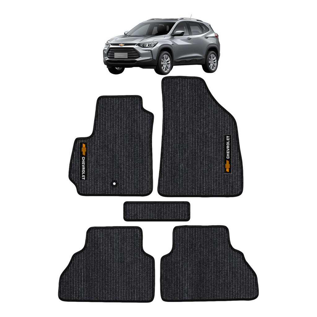Kit de tapetes Requinte 5 peças específico Tracker Turbo 2020 21 22 23 24 2025 PVC
