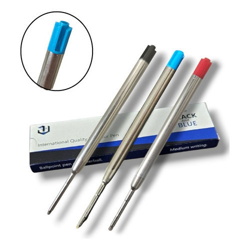 10 Carga Refil Crown Cartucho D Tinta Parker Ca14007p Ou A