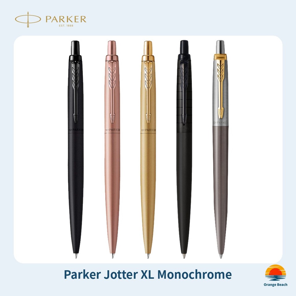 Parker Jotter XL Monochrome Caneta Esferografica Aco Inox Corpo Grande Caixa Presente Luxo