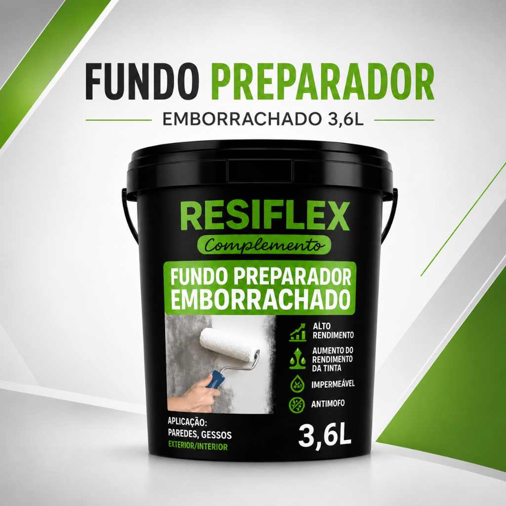 Fundo Preparador De Parede 3,6L Alta Aderência Anti Descascamento Pré Pintura