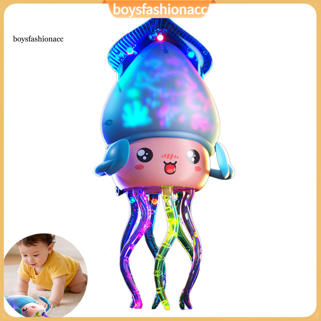 Electric Dancing Octopus Toy with Led Lights and Music – Obstacle Avoidance Sea for Toddlers Boys Girls Fun Cartoon Ed