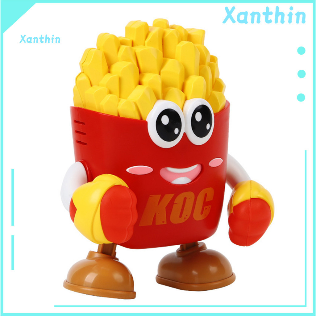 Musical Dancing Toy Toddlers Electric Led Light Music for – Crawling Pineapple Elephant Fries Fruit Walking Baby for T