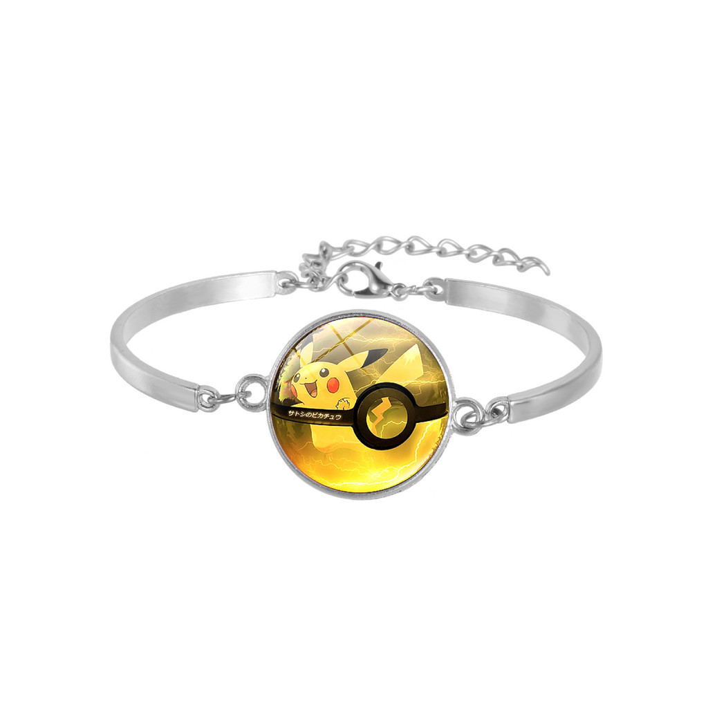 Pokémon Pokémon Poké Ball Series Time Gem Alloy Pulseira Pokémon Merchandise Presente Personalidade Trendy Cool Pulseira