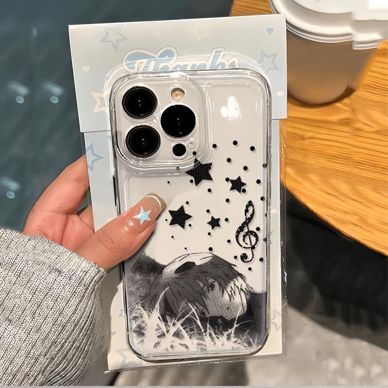 Capinha MOTO INFINIX VIVO REALME G04S 7 9 20 22 24 30 32 34 52 53 54 60 G84 E7 Rei Ayanami pixelado estilo ins