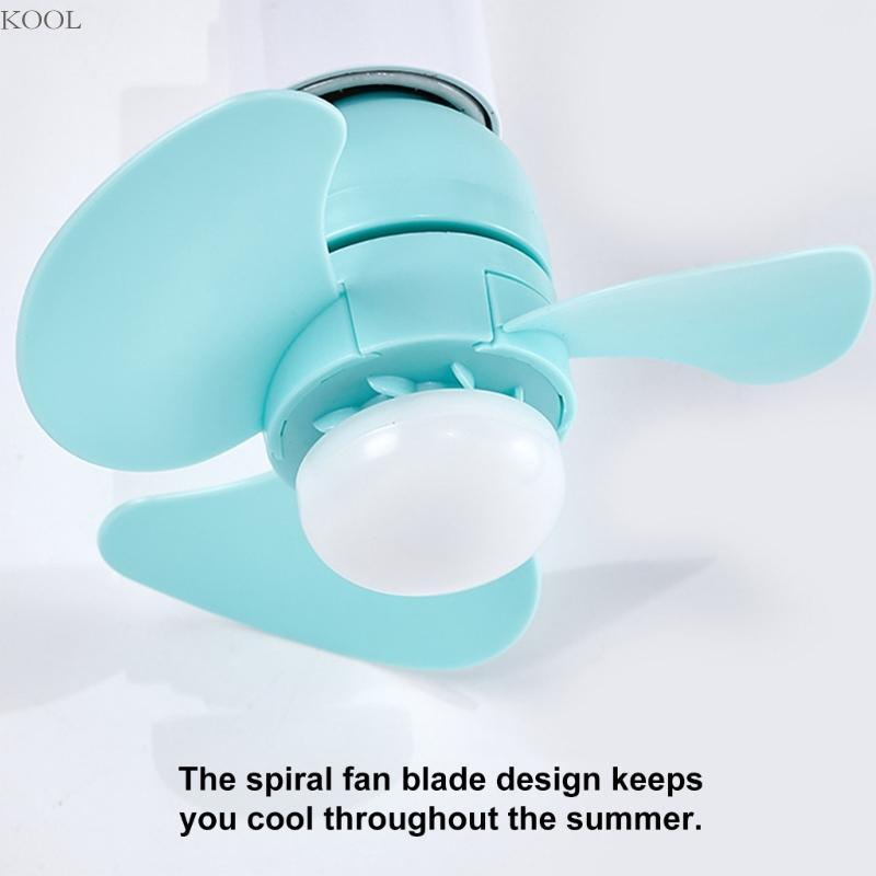 E27 Socket Ceiling Fan Light With Brushless Motor For Kitchen Bathroom Bedroom