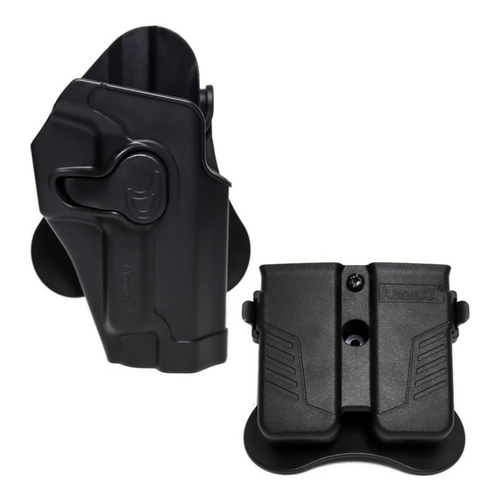 Kit Coldre Destro Série P220 + Porta Carregador Glock Amomax