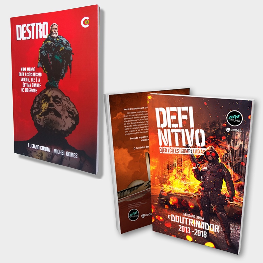 Kit - HQ Destro 1 + O Doutrinador definitivo - Capa Cartonada - (2 Volumes)