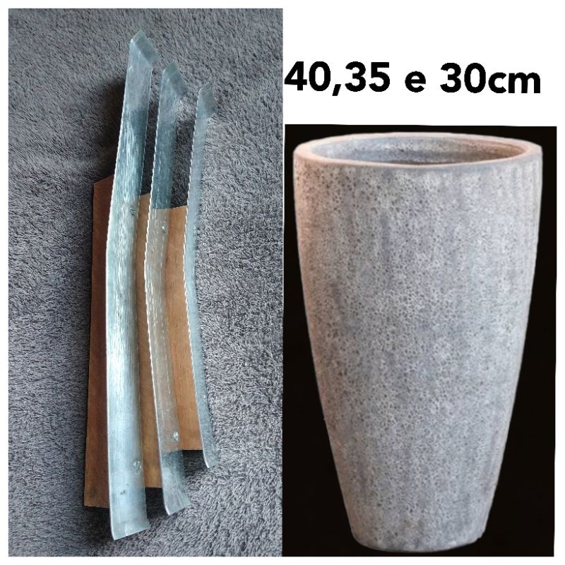 (Kit n52) 3 gabaritos de 40, 35 e 30cm cm de altura. para Destro