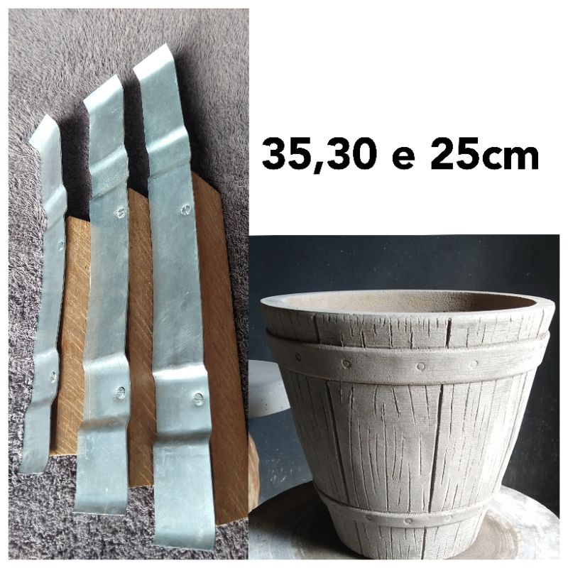 (Kit n44) 3 gabaritos de 35, 30 e 25cm. para Destro