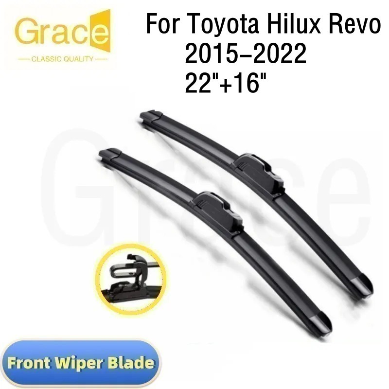 Lâmina De Limpador Dianteiro Do Carro Para Toyota Hilux Revo 2015-2022 Pára-Brisas Janelas Limpadores AN120 AN130 Mudo