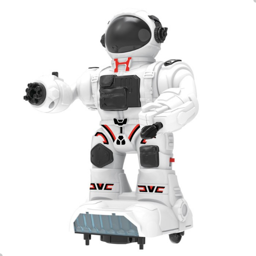 Brinquedo Robô Espacial Astronauta Star Bot com Luz e Som 19cm Infantil Aventuras Estelares