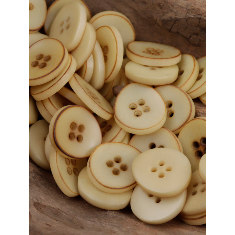 Irregular Retro fogo quatro olhos botão de frutas naturais luz bege em forma de tigela terno camisola malhas carcela bot