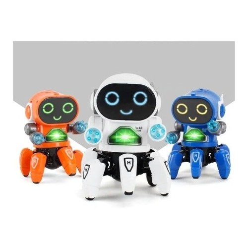 Robô Bot Robot Com Som Luz Lindo Pioneer Pilha Brinquedo