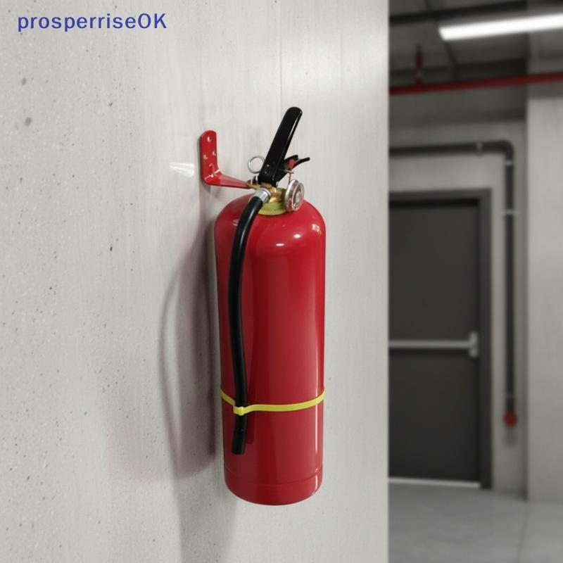 [newpros] Suporte Para Extintor De Incêndio Gancho De Montagem De Metal Premium Resistente A Arranhões Universal Instala
