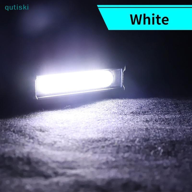 QUTI Alto-Falante COB Carro LED Luz De Trabalho DRL Spotlight Brilho À Prova D'água Auto Offroad SUV Tru Faróis Lâmpada