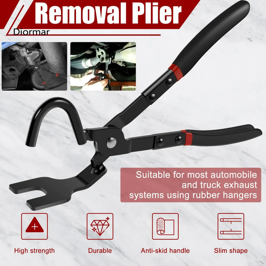 Exhaust Pipe Hanger Tool Heavy Duty Removal – Durable Pliers for Car Truck Rubber Bracket Separation Easy Auto Repair