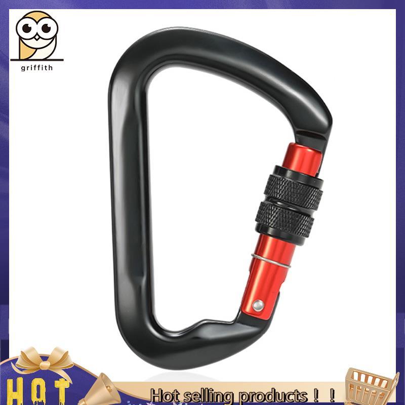 BRS1 Mosquetão Em Forma De D Auto-Lock 30kN Heavy Duty Escalada Rocklock Screwgate Ou Twistlock Rock Preto