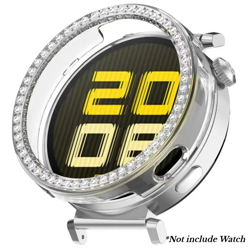 Bling PC Hollow Protector Case Capa Para Huawei Watch GT7 41mm Diamond Crystal Dura GT6 41mm Protetor De Relógio Shell F
